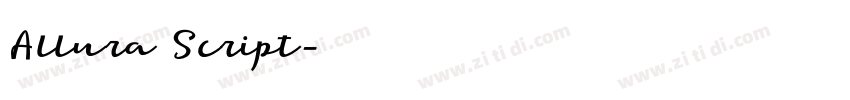 Allura Script字体转换